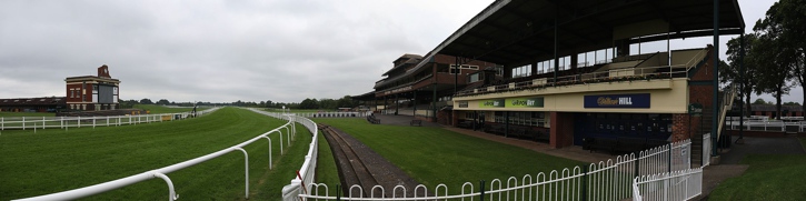 A panorama of Ripon Racecourse