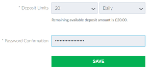 BetVictor Setting of Deposit Limits