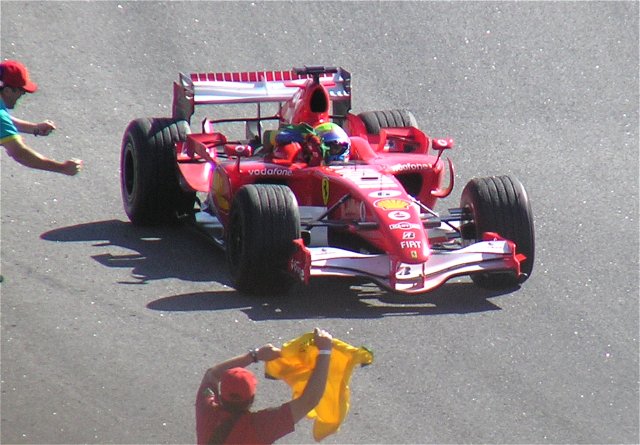Felipe Massa Celebrates 2006 Victory