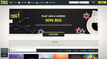 Super Lenny Casino Screenshot