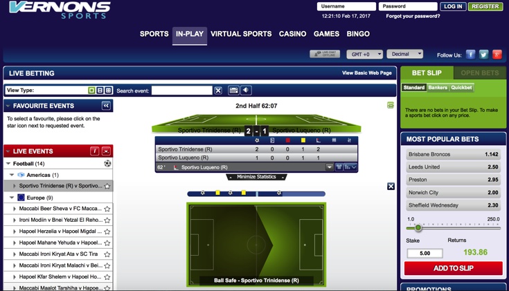 Vernons Features Screenshot